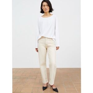 Skall Studio Allison Cropped Jeans in Ecru 28